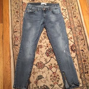 One Teaspoon Zipper Ankle Skinny Jeans